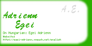 adrienn egei business card